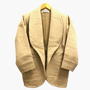 ジバンシィ GIVENCHY nouvelle boutique ジャケット コート ウール ミドル丈 長袖 6 ライトベージュ レディース