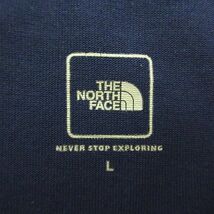 ザノースフェイス THE NORTH FACE NT31851 Tシャツ カットソー 半袖 クルーネック フォトプリント ロゴ L ネイビー ※EKM メンズ_画像3