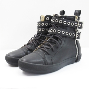  дизель DIESEL S-NENTISH W AB спортивные туфли Cross ремень - ikatto кожа черный 23cm #YHG женский 