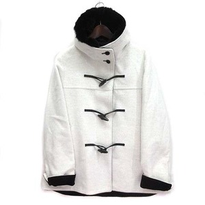 ke- tea ki width ta spool K.T KIYOKO TAKASE Anne gola wool duffle coat Short Rex rabbit fur fur white 9