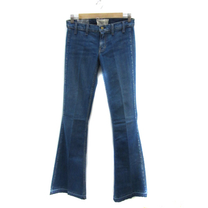  Le Ciel Bleu LE CIEL BLEU TEXTILE Denim pants jeans long height boots cut woshu processing 28 blue blue /YS10 lady's 