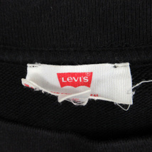 リーバイス Levi's トレーナー スウェット 長袖 ラウンドネック プリント M 黒 ブラック /SM39 メンズ_画像5