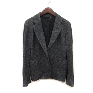  Mira o-wenMila Owen tailored jacket total lining total pattern wool 0 black black /YI lady's 