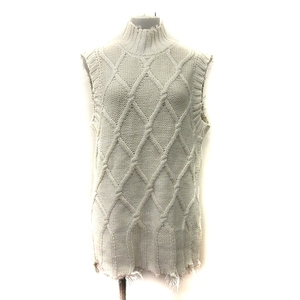  J efretimeidoJf Ready Made tunic knitted high‐necked F white white /YI lady's 