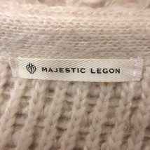 マジェスティックレゴン MAJESTIC LEGON カーディガン ニット 長袖 M 白 アイボリー /MS レディース_画像5