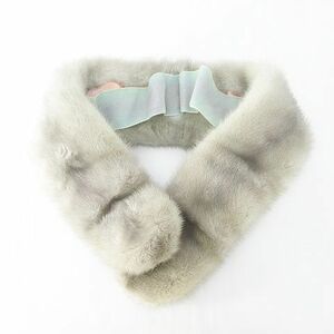  mink fur fur tippet muffler gray ju series lining clip lady's 