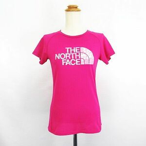 ザノースフェイス THE NORTH FACE NTW11671 Tシャツ カットソー 半袖 クルーネック ロゴ M ピンク スポーツウェア ※EKM レディース