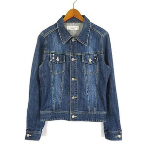 リーバイス Levi's シグネチャー Signature デニムジャケット ジージャン スター 星 スタッズ ウオッシュ加工 L インディゴブルー