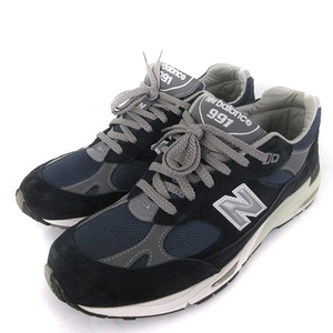 ニューバランス NEW BALANCE M991NV スニーカー シューズ ローカット ヘリテージ スエード 黒 ブラック 26.5cm ■SM1 メンズ