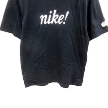 ナイキ NIKE Tee カットソー Uネック 半袖 S 黒 ブラック /RT レディース_画像4