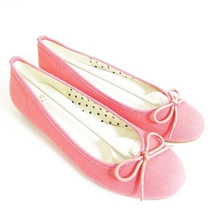 Неиспользованные Finn Fin Fin Hempa Ballet Shoes Flat Numps 23 Pink 2SA5268 LADIES