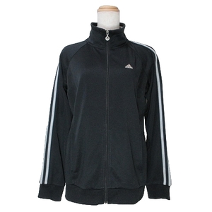  Adidas jersey jersey 3ps.@ line s Lee stripe Zip up sportswear CLIMALITA Logo .? M black #GY01