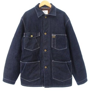 スティーブンソンオーバーオール STEVENSON OVERALL CO. Prairie PR1 デニムジャケット カバーオール セルビッチ 12oz 金ボタン 裏起毛 イ