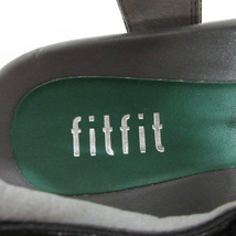 フィットフィット fitfit レザーグルカ サンダル ブラック M 231221E 靴 レディース_画像6