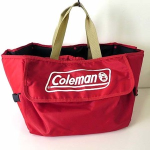 コールマン COLEMAN バッグ トートバッグ アウトドア 拡張 ロゴ プリント 赤 レッド かばん 鞄 カバン キャンプ メンズ レディース