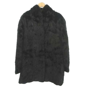サガミンク SAGA MINK 毛皮 コート 13 約XLサイズ 黒 ブラック ■GY09 レディース