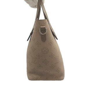 ルイヴィトン LOUIS VUITTON 美品 モノグラム マヒナ ヒナPM 2WAY ハンドバッグ M54351 レザー ベージュ ガレ レディースの画像4