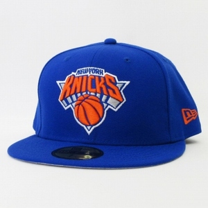 ニューエラ NEW ERA 59FIFTY NBA ニューヨーク・ニックス キャップ ブルー オレンジ 7 1/4 57.7cm 帽子 メンズ