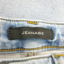 ジーナシス JEANASIS パンツ デニム ジーンズ スキニー ストレッチ ウォッシュ加工 L 青 ブルー /AO20 ☆ レディース_画像6