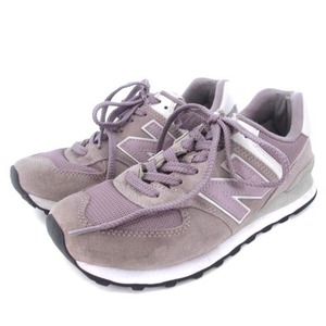 ニューバランス NEW BALANCE ML574ESO スニーカー ローカット パープル 紫系 24.0cm 靴 シューズ ■GY01 レディース