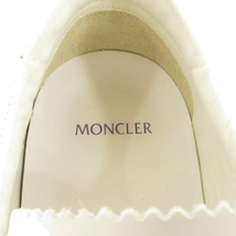 モンクレール MONCLER NEW MONACO ニューモナコ スニーカー レザーシューズ ライン ロゴ ローカット 白 ホワイト 42 26.5cm位 靴 メンズ_画像6