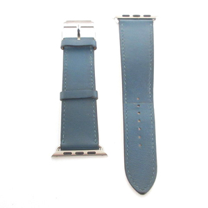  Hermes Apple часы простой палец на ноге ru42MM кожа частота vo- Swift голубой do канава s темно-синий серия A печать #SM1