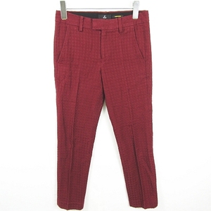  Ined INED tapered Jaguar do pants stretch cotton 7 bordeaux kz6834 lady's 