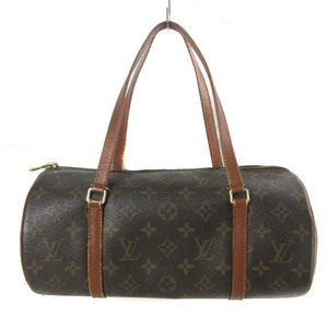 ルイヴィトン LOUIS VUITTON M51385 モノグラム パピヨン 30 ショルダーバッグ ハンドバッグ 筒型 ブラウン 茶 レディース