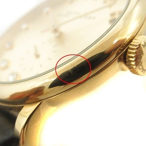 マークバイマークジェイコブス 腕時計 ウォッチ アナログ クオーツ 2針 レザー MBM1399 ゴールドカラー ブラック ジャンク レディースの画像9