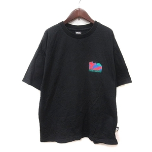 ファーストダウン FIRST DOWN Tシャツ カットソー 半袖 M 黒 ブラック /YI メンズ