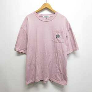 チャリアンドコー CHARI&CO 半袖 Tシャツ バックロゴプリント ポケット ポケT XL ピンク メンズ