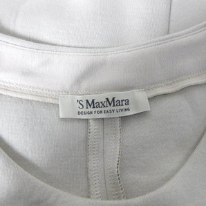 Sマックスマーラ 'S Max Mara ワンピース ひざ丈 ボックス ポケット ポンチ生地 半袖 ベージュ S レディースの画像7