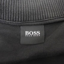 ヒューゴボス HUGO BOSS ニット ハーフジップ サイドライン コットン ブラック 黒 M ■GY01 メンズ_画像8