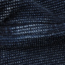 ブルート BLUETO パーカー 五分袖 刺繍 コットン混 インディゴ プルオーバー M トップス ■GY01 メンズ_画像9