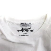 ANRIVALED アンライバルド Tシャツ カットソー 半袖 丸首 プリント コットン 白 ホワイト L メンズ_画像5