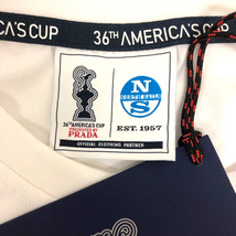 ノースセール プラダ North Sails×PRADA 36th america's cup Tシャツ クルーネック ワンポイント 半袖 L 白 ホワイト メンズ_画像3