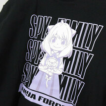 アベイル Avail SPY FAMILY スパイファミリー アーニャ プリント 半袖 Tシャツ 黒 ブラック M レディース_画像5