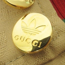 グッチ GUCCI ×adidas 22年 GGジャガード ショートパンツ 703005 38 ベージュ系 ■U90 レディース_画像8