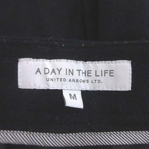 ユナイテッドアローズ A DAY IN THE LIFE UNITED ARROWS テーパードパンツ ウール M 紺 ネイビー /CT メンズ_画像6