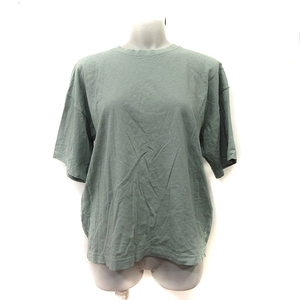メイソンスペシャル MASON SPECIAL Tシャツ カットソー 半袖 42 緑 カーキ /YI レディース