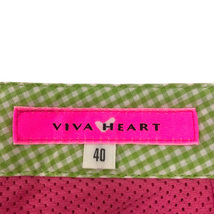 ビバハート VIVA HEART スカート 台形 サイドスリット インナーパンツ ストレッチ ミニ丈 40 ピンク レディース_画像3
