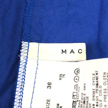 マカフィー MACPHEE トゥモローランド トップス ブラウス ノースリーブ フレア リネン混 36 青 ブルー レディース_画像3