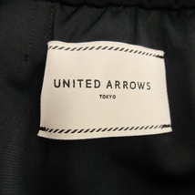 ユナイテッドアローズ UNITED ARROWS スカート タイト ひざ丈 ストレッチ ウエストゴム 通勤 ビジネス 40 黒 ブラック /AO25 ☆ レディース_画像6