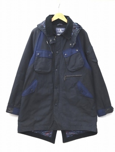 バブアー Barbour X WM BELAKAZUMA WAX JACKET ベラカズマ ワックスジャケット L ネイビー×ブラック