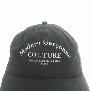 ドゥーズィエムクラス DEUXIEME CLASSE Modern Garconne CAP 帽子 キャップ ロゴ 黒 ブラック /SR37 レディースの画像2