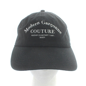 ドゥーズィエムクラス DEUXIEME CLASSE Modern Garconne CAP 帽子 キャップ ロゴ 黒 ブラック /SR37 レディース