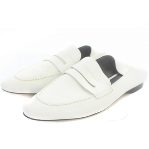 b renta car BRENTA Deuxieme Classe handling slip-on shoes Loafer leather 38 25cm white white /SR8 lady's 