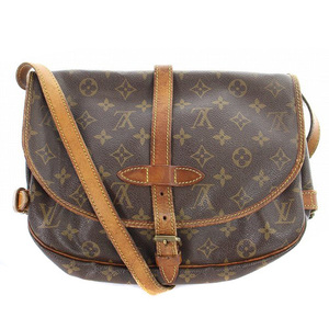 ルイヴィトン LOUIS VUITTON モノグラム ソミュール 30 ショルダーバッグ 茶色 ブラウン M42256 /SR14 ■OH レディース