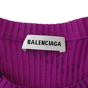 バレンシアガ BALENCIAGA 2019年製 All Over Logo Crewneck Sweater オール オーバー ロゴ クルーネック リブ ニット セーター 570844 T614の画像5