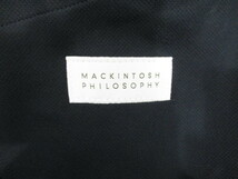 マッキントッシュフィロソフィー MACKINTOSH PHILOSOPHY トロッター TROTTER ジャケット 38L 濃紺系 ネイビー 無地 ボタン 背抜き メンズ_画像3